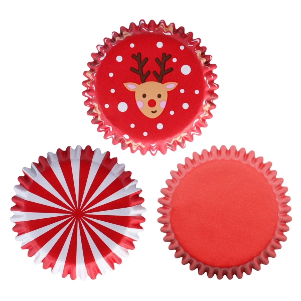 Cupcake Baking Cases - Santa Mix